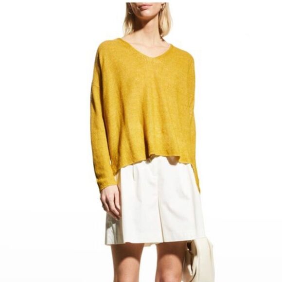 Eileen Fisher Organic Linen Sweater - Picture 3 of 9